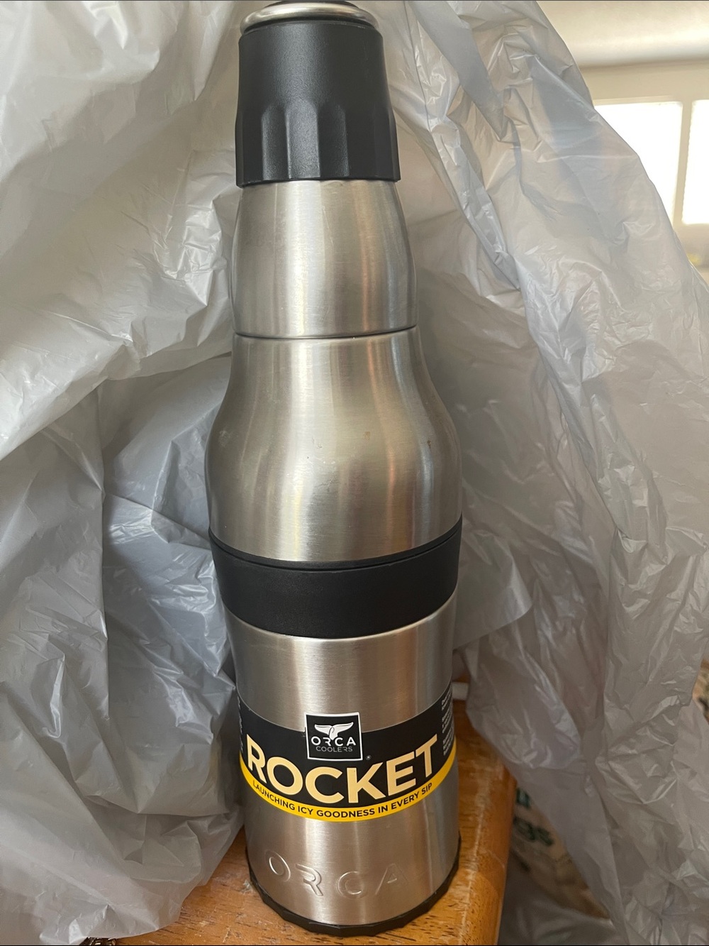ORCA Rocket 12 oz Can Stainless Steel Vacuum Bottle